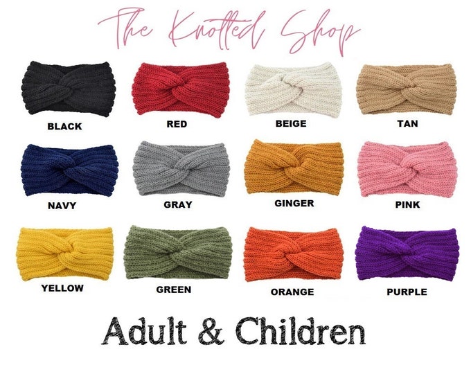 Adult & Kids Knitted Ear Warmer