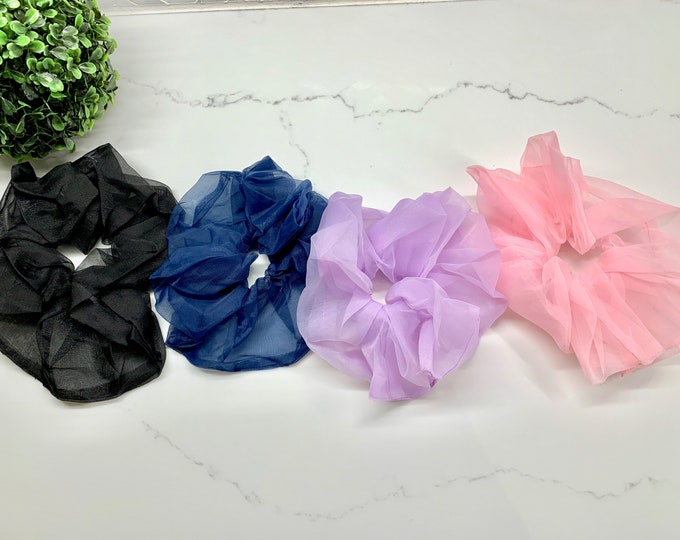 Oversized Organza Scrunchies