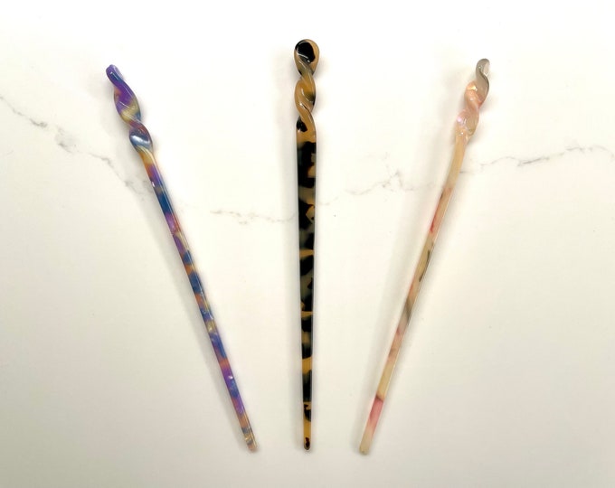 Hair Wand/ Hair Stick/ Tortoise Hair Stick/ Hair Accessories