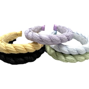 Braided Twist Cotton headband/ headbands for women/ headbands / spring headbands