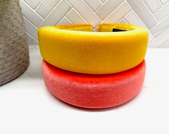 Thick Velvet Sponge Puff Headband