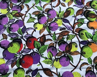 Fruit cotton fabric, sewing cotton fabric, quilting fabric, fabric, cotton fabric, sewing, diy supplies, crafts fabric