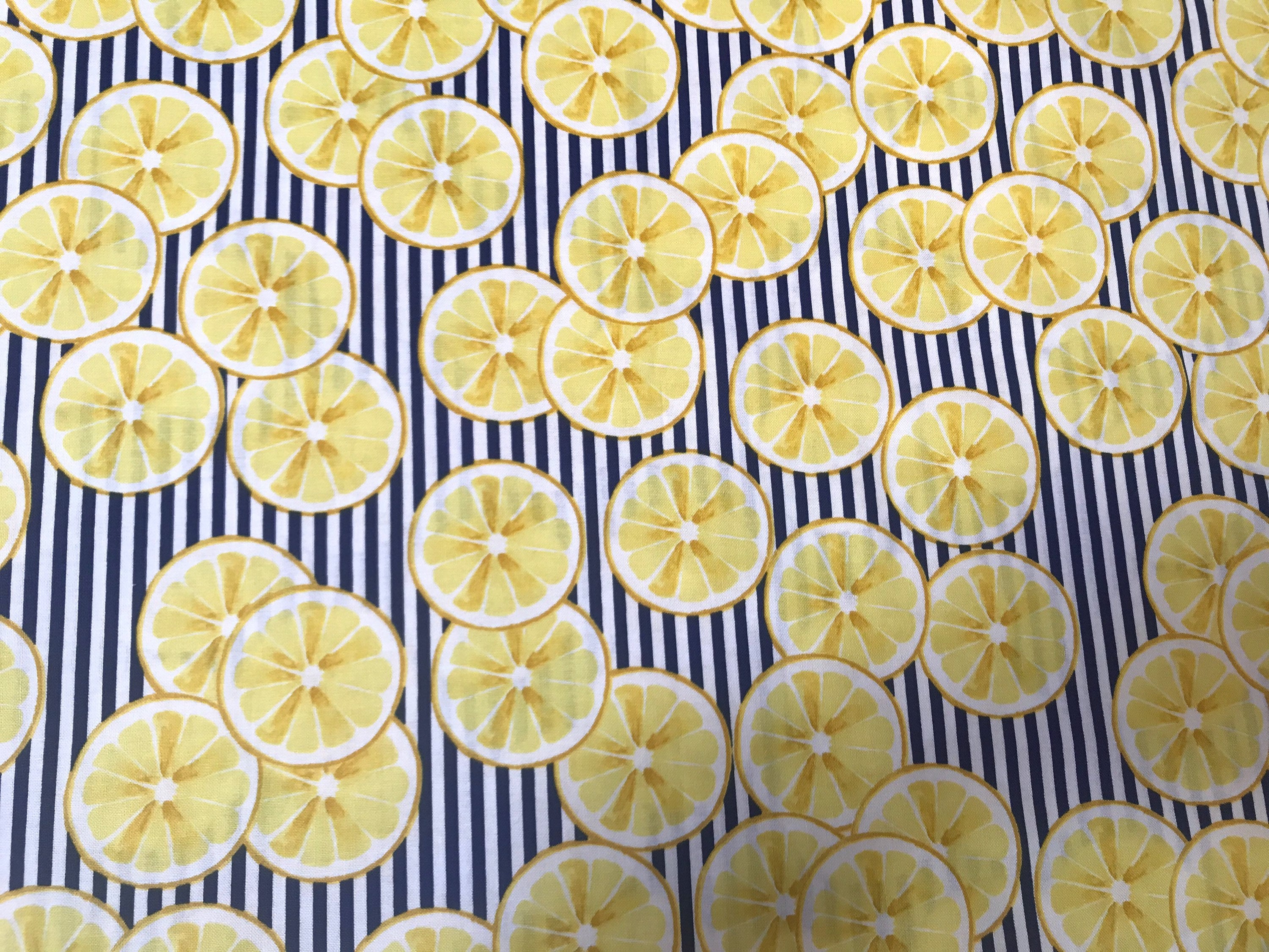 Lemon Cotton Fabric Cotton Fabric Quilting Fabric Sewing - Etsy UK