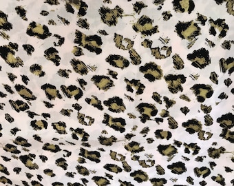 Cotone con stampa ghepardo, tessuto di cotone, tessuto di cotone con stampa ghepardo rosa, tessuto, maschera, moda, spedizione gratuita