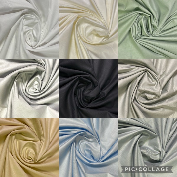 Plain 100% Cotton Fabric Pre Shrunk Egyptian Cotton Fabric 41"wide