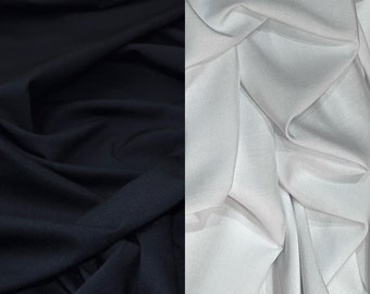 Plain Poly Viscose Fabric Rayon Dress Craft Draping Lining Fabric 137cm wide