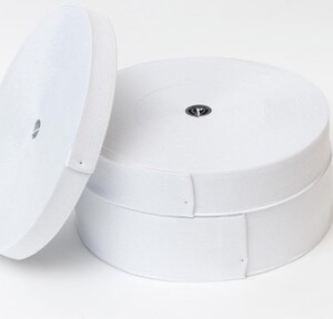 Rouleau Élastique Blanc 21m X 3mm - Nylon/Polyester - Pour Couture, DIY, Vêtements