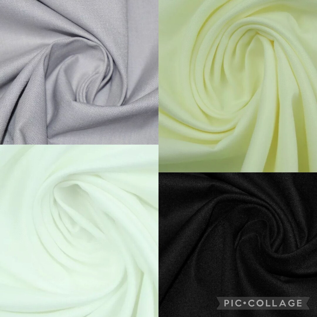 Extra Wide Plain Soft 100% Polyester Bed Sheeting Backdrop Fabric 230CM ...