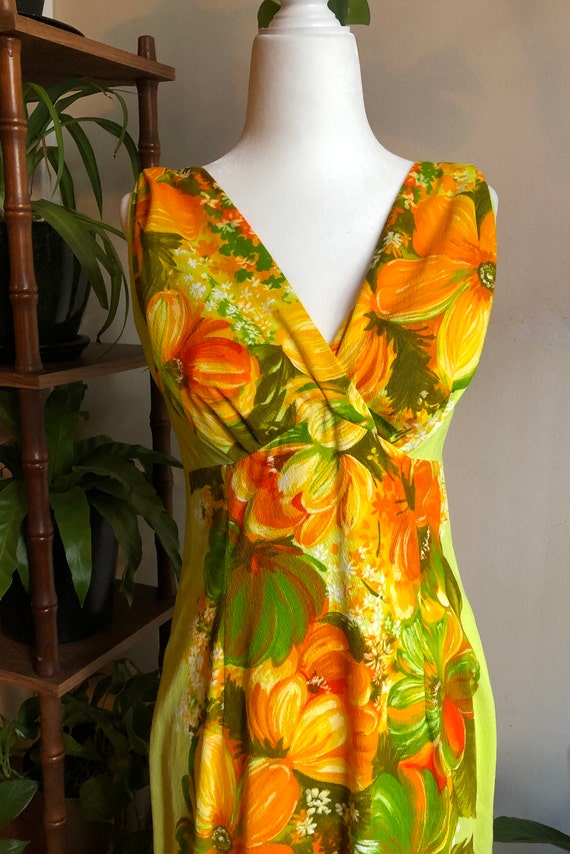 60s Vintage Elise Krassas Muumuu Dress