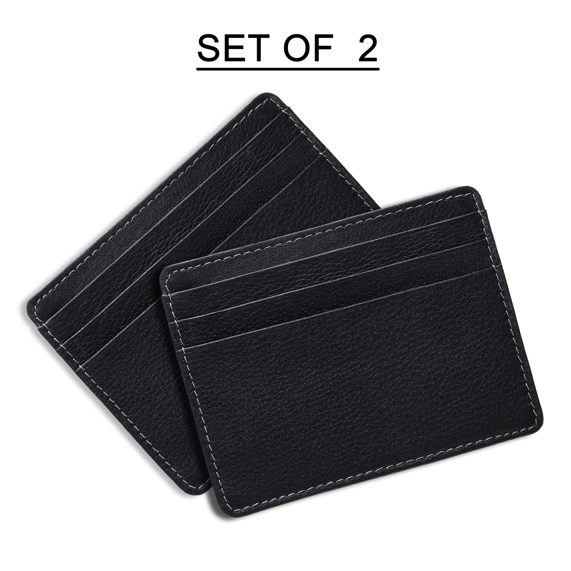 Miss Checker Slim Mens Wallet Minimalist Bifold Wallet Leather Money Clip  Multiple Card Holder for Dad Boyfriend Husband 