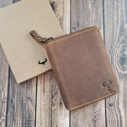 rfid unisex zip around wallet