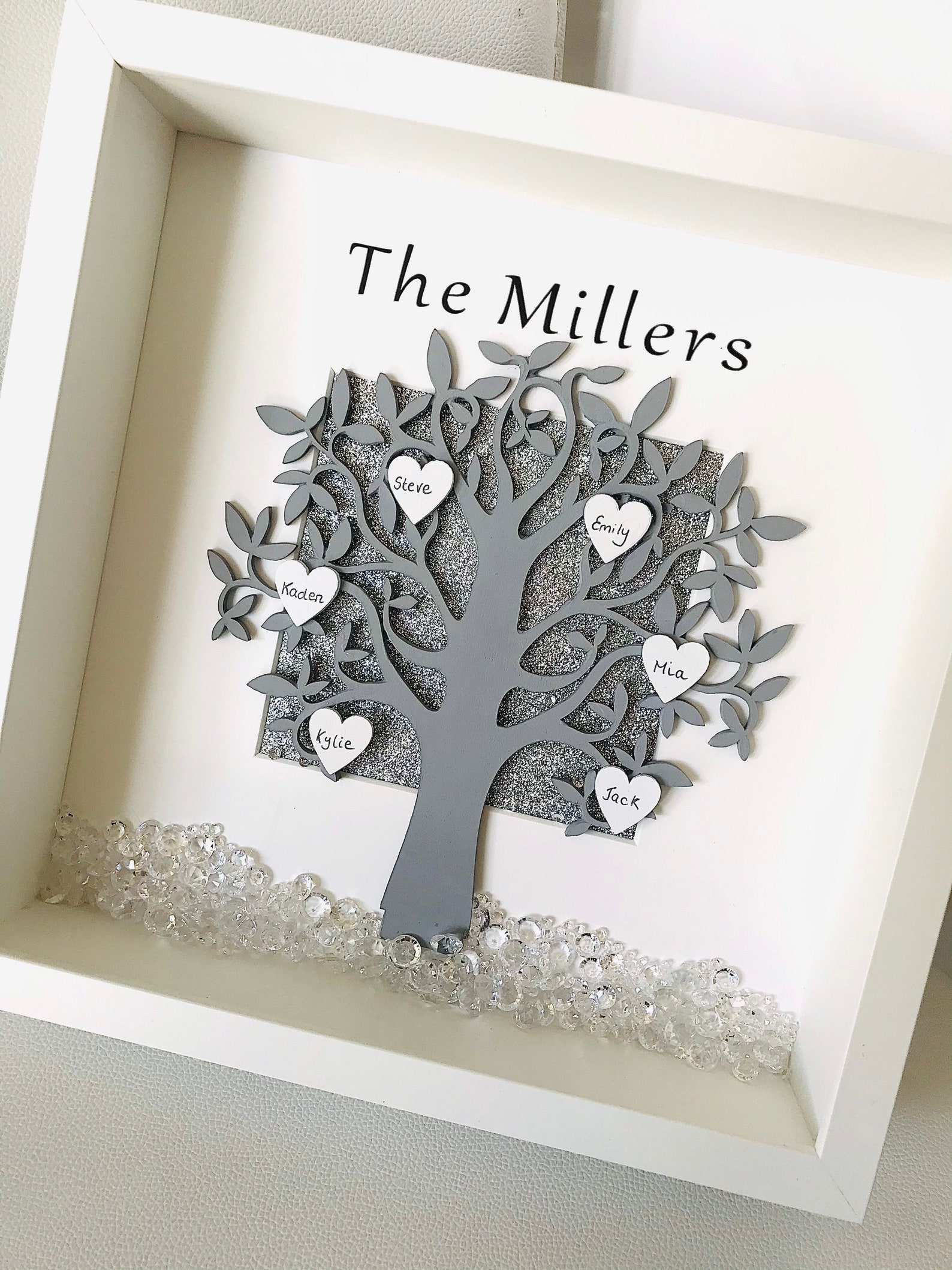Family Tree Family Tree in a Frame Family Tree Personalised Etsy Israel