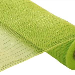 21 &quot;Apfelgrün Deco Poly Mesh, 21&quot; Mesh, Grün Mesh, RE100171, Halloween Mesh, Deco Mesh, Erschwingliches Mesh, Limette Mesh, Hexenkranz, Monster