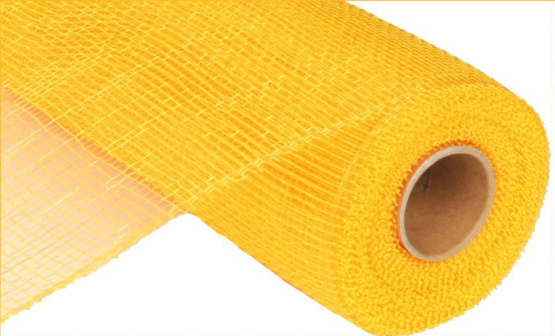 10” Yellow Value Deco Poly Mesh, 10” Mesh, Mesh for Bee Wreath ...