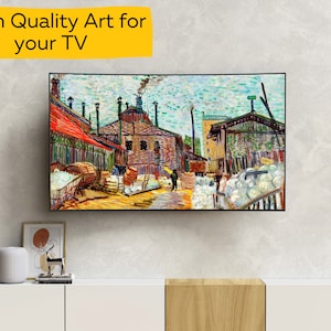 Samsung Frame TV High Quality Art Download|The Factory by Vincent Van Gogh| Oil painting Tv Art| Original Painting Digital Download
