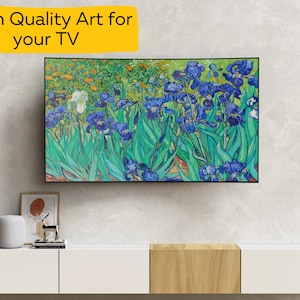 Samsung Frame TV High Quality Art Download| Irises by Vincent Van Gogh| Oil painting Tv Art| Original Painting Digital Download