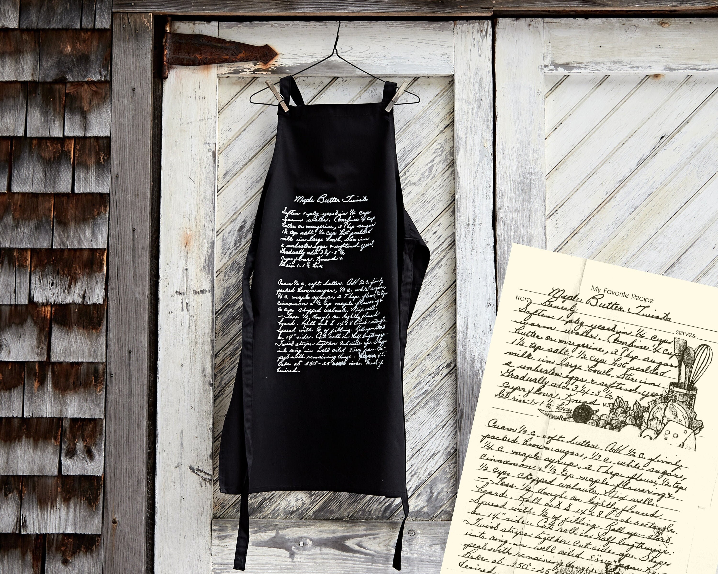 Personalized Apron Handwritten Recipe Keepsake Gifts Premium Etsy