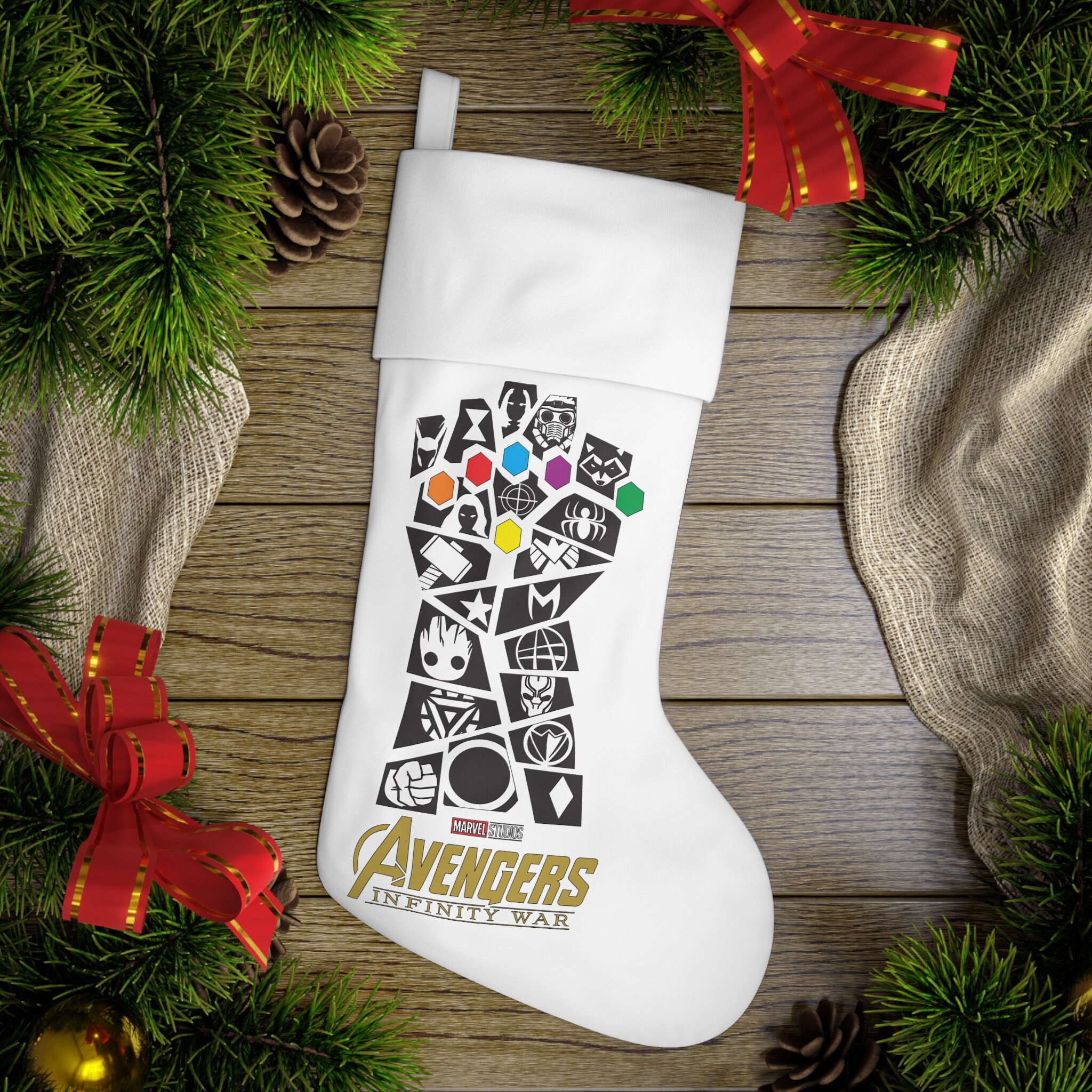 Discover The Infinity Gauntlet Christmas Stocking