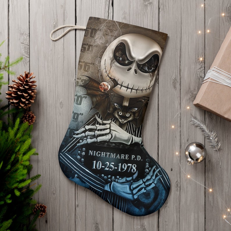 Jack Skellington Santa Stocking - Etsy