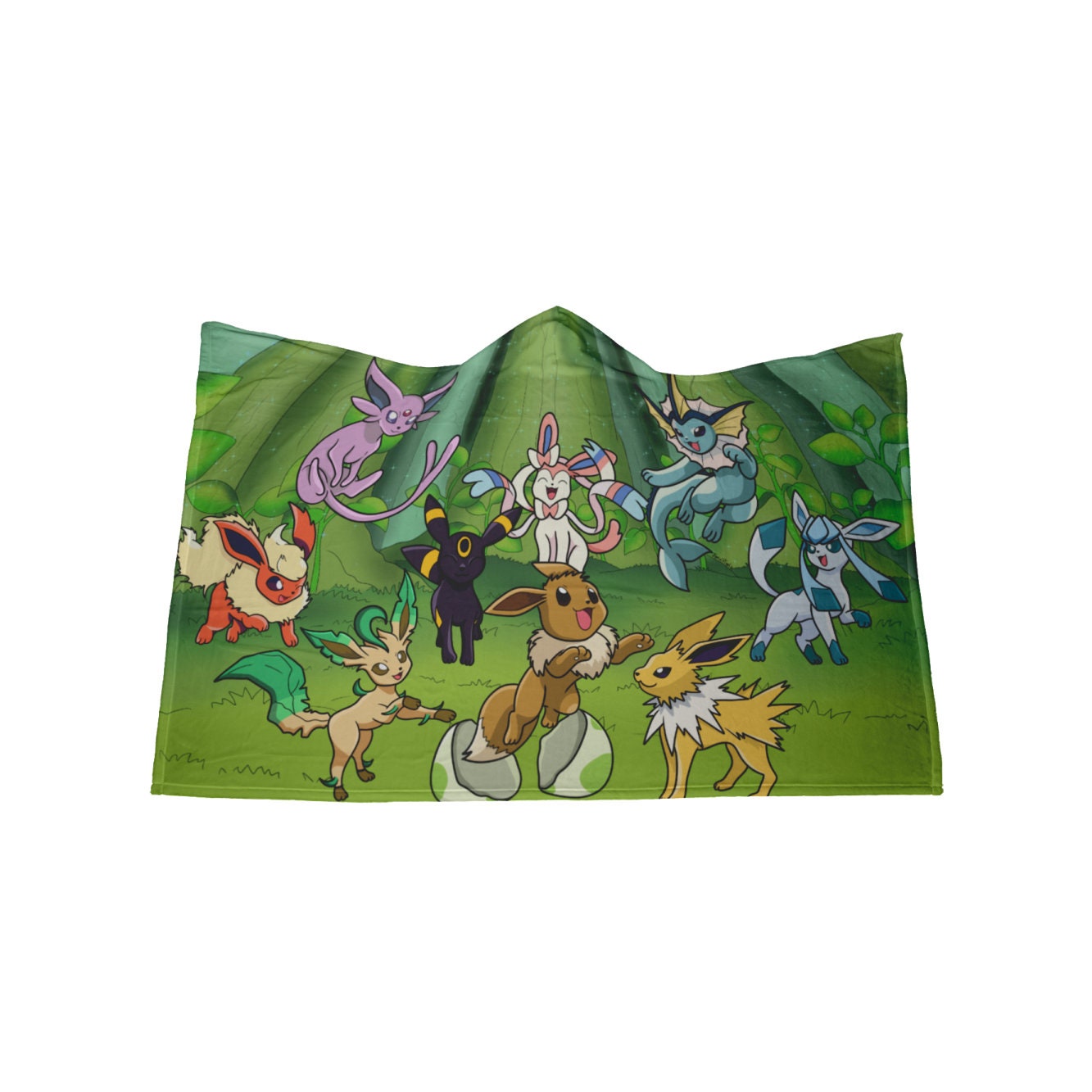 Discover Eevee-lution Hooded Blanket