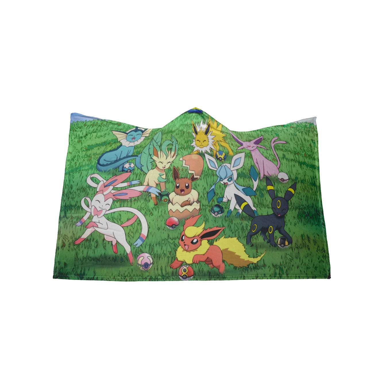 Discover Level Up, Eevee Hooded Blanket