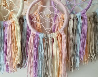 Children's rainbow pastel Star dream catcher dreamcatcher
