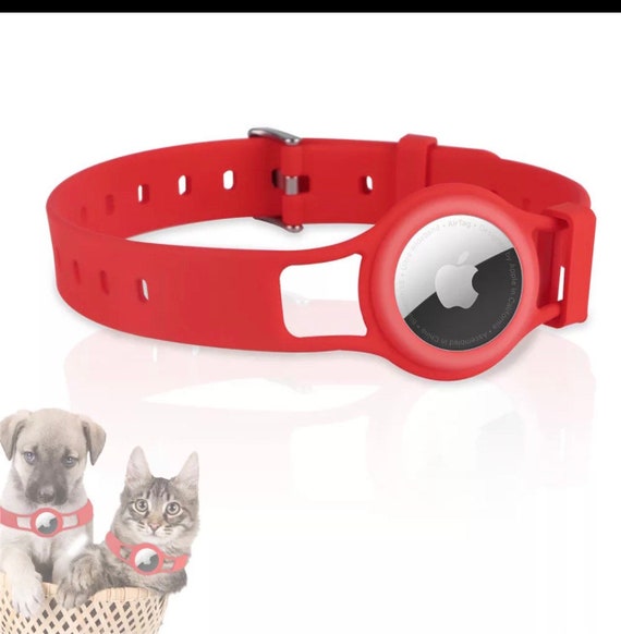 Apple Airtag Collar Dog Cat Pet Leash Silicone Shockproof USA Etsy