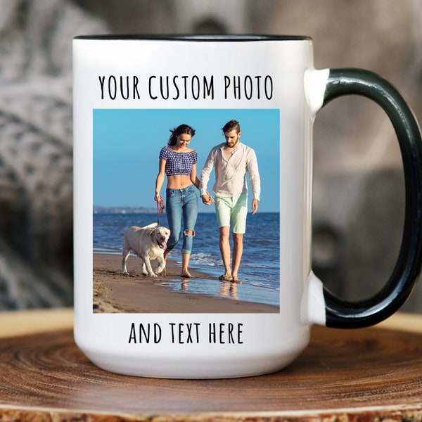 Custom Photo Mug, Personalized Photo Coffee Mug Birthday Gift, Custom Picture Mug, Photo Coffee Mug, Valentine's Day Gifts, Mug with Picture