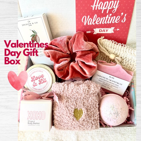 Valentines Day Gift for Her Valentines Day Package for Her, Girlfriend  Valentines Day Spa Gift Box Valentines Day Gift Basket 