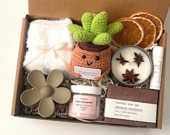 Self Care Box for Women, Sending Healing Vibes Gift Box For Women, Birthday Gift Box,  Get Well Soon Mom Gift Set, Thinking of You