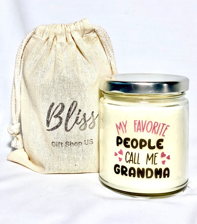 Best Grandma Candle Personalized Candle Birthday Gift For Etsy