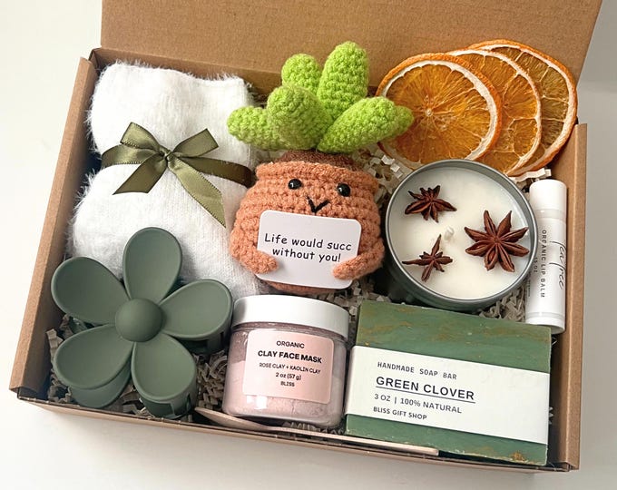 Hug In A Box, Self Care Package for Her, Thinking of You, Hygge Self Care Kit, Sending Love and Hugs, Mom Birthday Gift, Encouragement Gift