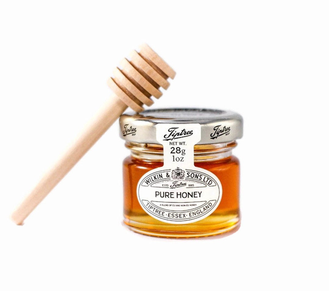 Mini Honey Jar Pure Honey in Glass Jar With Wooden Dipper Build Your