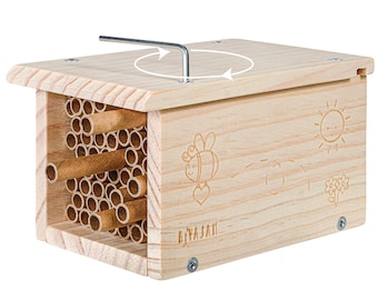 DIY Mason Bee House Kit: Woodworking STEM Project with Nesting Tubes