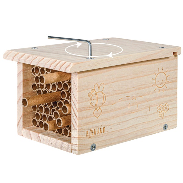 Kit de casa de abeja albañil: proyecto STEM de carpintería con tubos de anidación