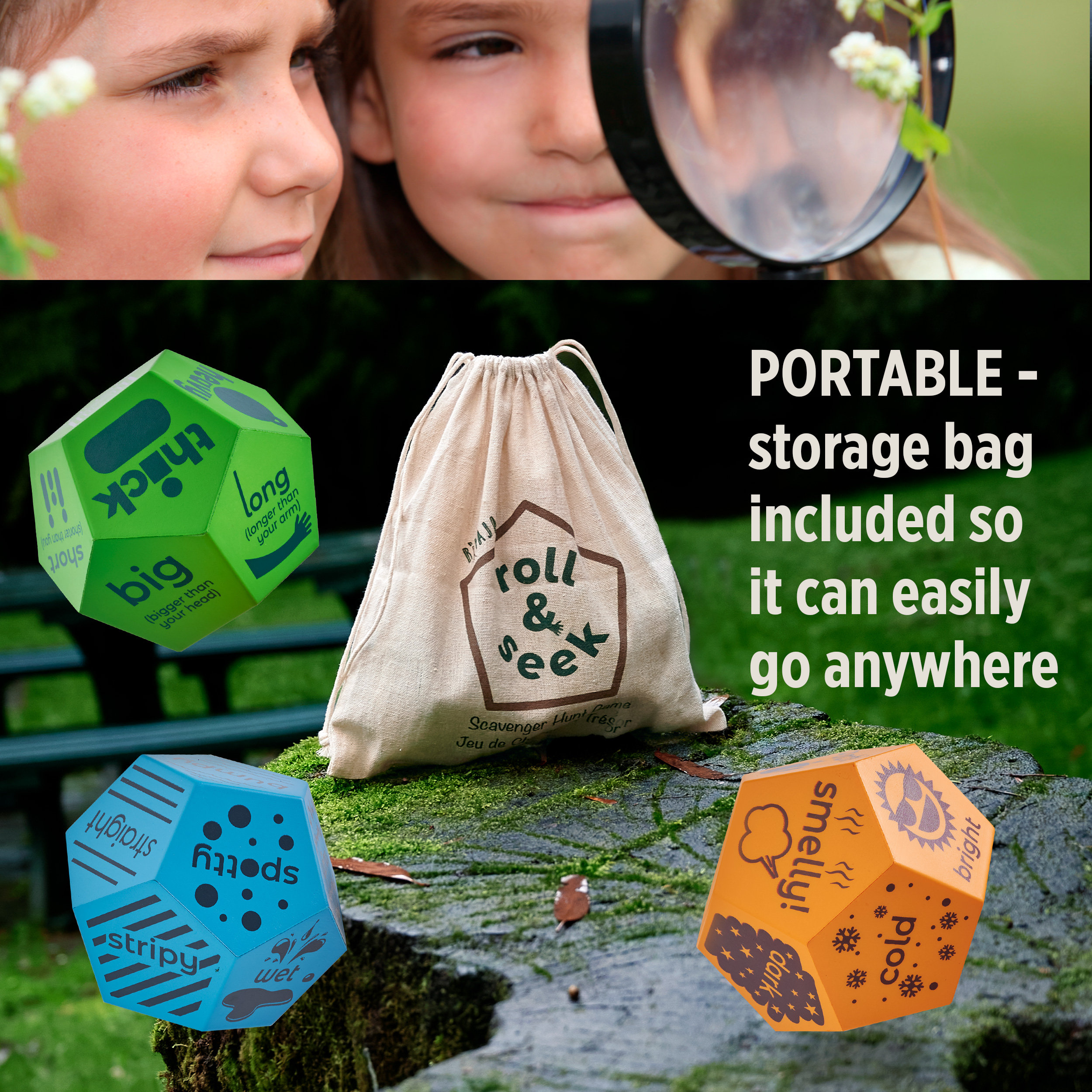 Rivajam Nature Scavenger Hunt Games for Kids, Toddlers & Family Fun | Outdoor Toys and Treasure Hunt Family Games | Backyard Camping Games