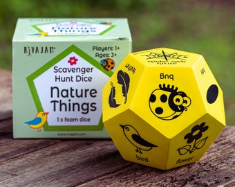 Nature Scavenger Hunt Dice Game: Family Outdoor Fun