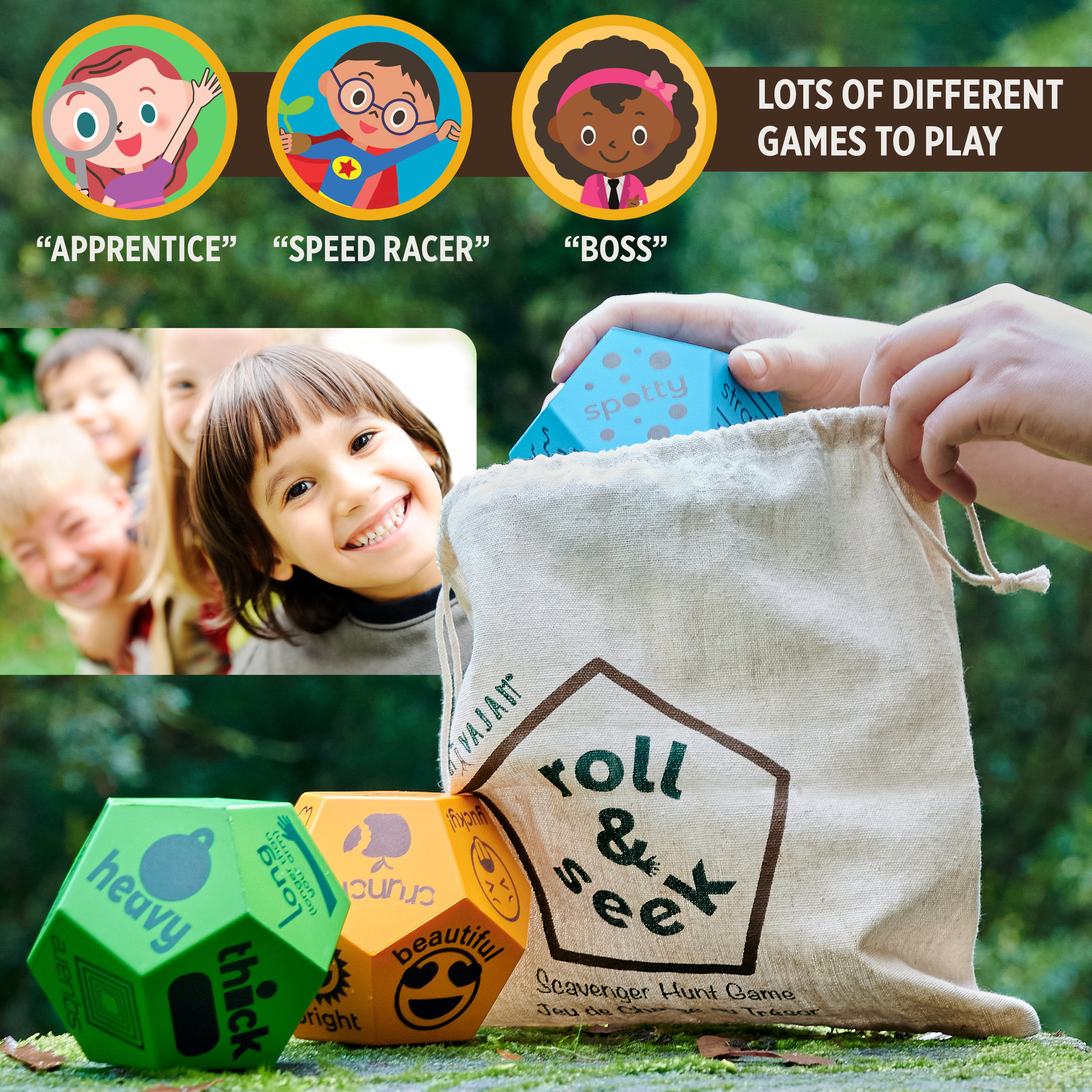 Rivajam Nature Scavenger Hunt Games for Kids, Toddlers & Family Fun | Outdoor Toys and Treasure Hunt Family Games | Backyard Camping Games
