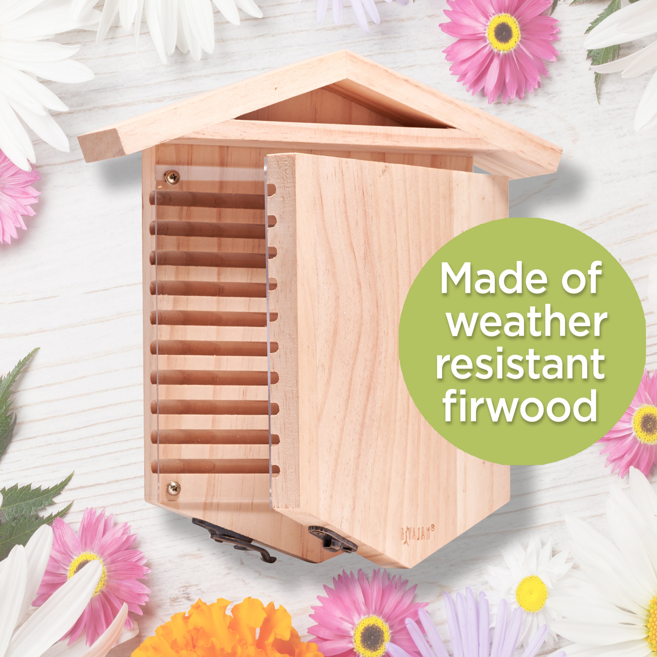 札付き♥️ラルム✕イロハ✨beehouse Rivajam Native Bee Observatory | Wax Coated Mason Bee House