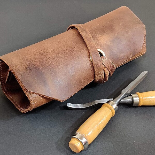 Leather Carving Tool Roll Etsy