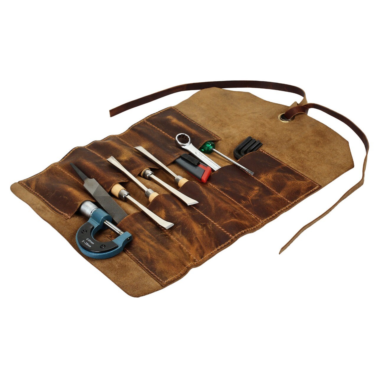 Rustic Leather Knife Roll Case Carving Knives Wood Carving Etsy