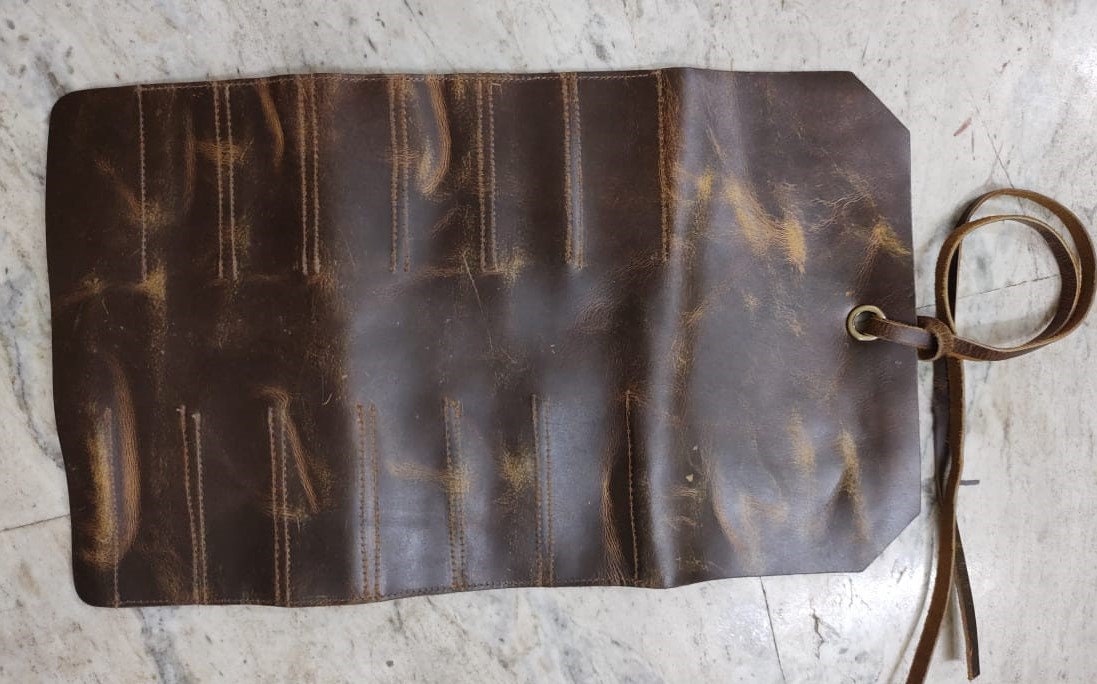 Leather Big Tool Roll Up 12 Slots Wood Carving Knife Tool Etsy