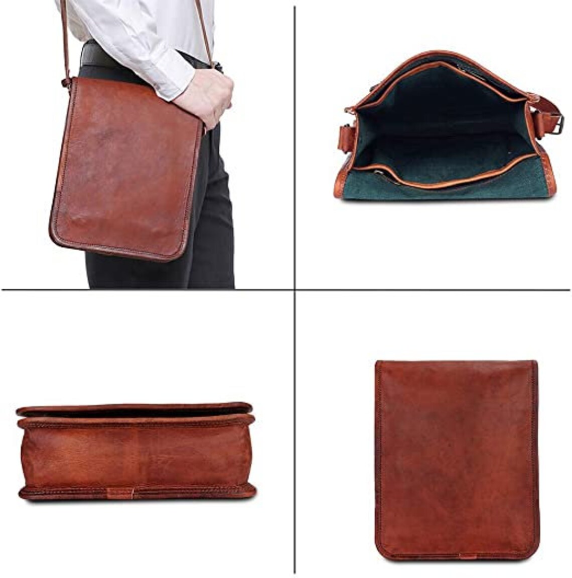 Leather Cross Body College Bags Cross Body Bag Long Over the Etsy