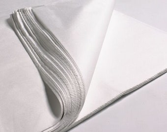 18gsm  20" x 30" Acid Free GREY/SILVER Tissue Paper Sheets 50cm x 75cm 