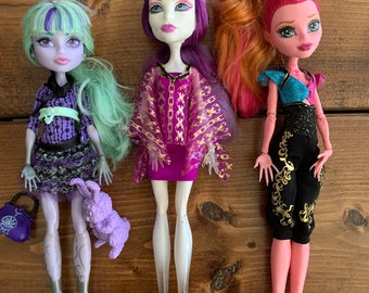 monster high dolls lot