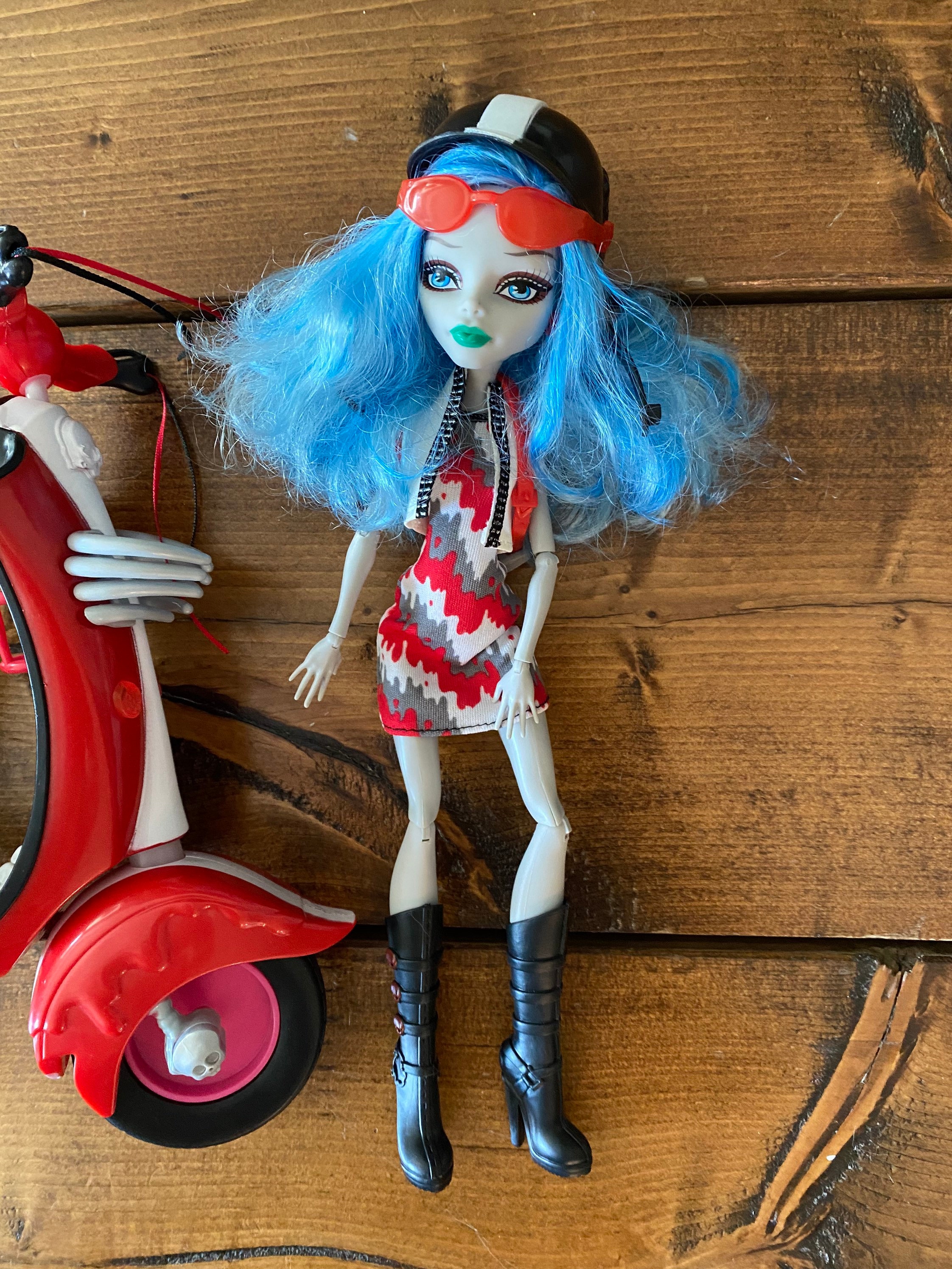Monster High Dolls Ghoulia Yelps and Scooter for Ooak/doll Making 