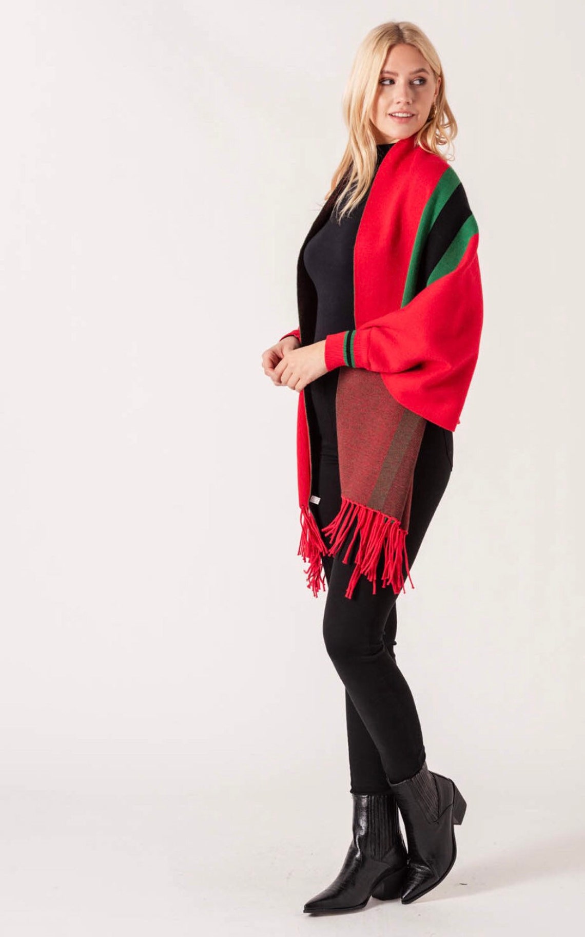 shawl with neck hole