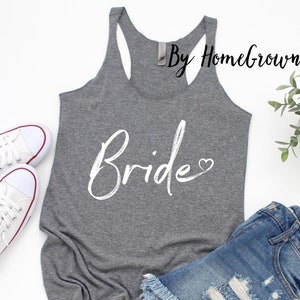 Bride Tank Top, Bride Shirt, Bridal Party Gift, Bachelorette Shirts, Bridal Shower Gift, Bridesmaid Proposal Gift, Bride To Be Gift Tank