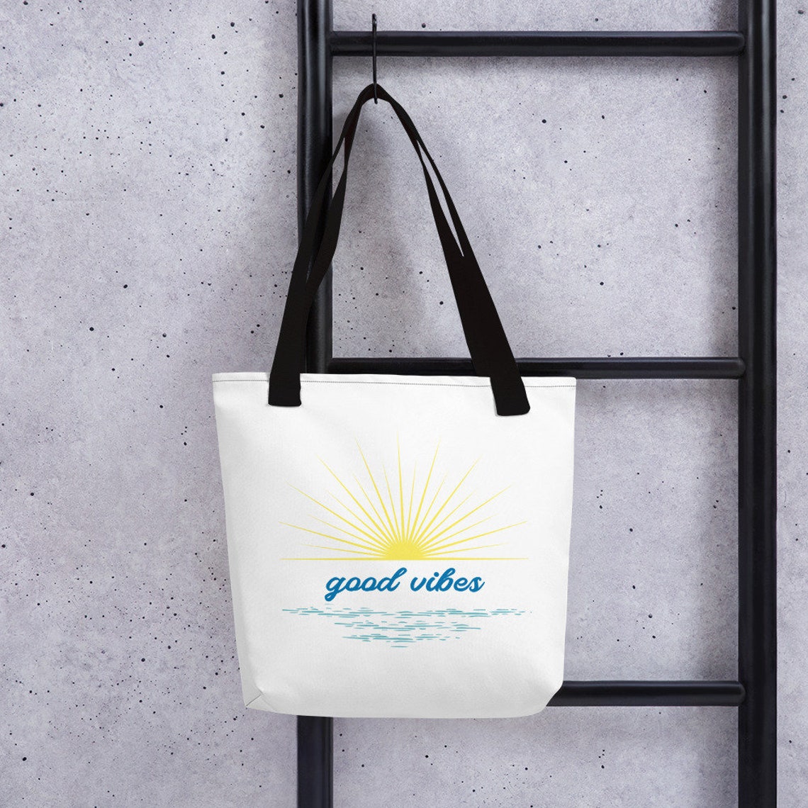 Good Vibes Tote Bag, Good Vibes Bag, Vacation Tote Bag, Gift for ...