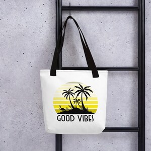 Good Vibes Tote Bag, Good Vibes Sunset Tote, Boho Bag Good Vibes Only, Beach Tote, Good vibes bag, Hippie Tote Bag,  Summer Vibes, Beach Bag